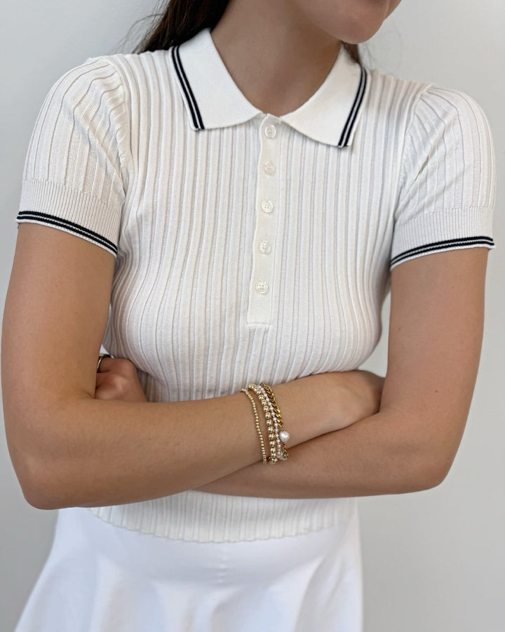 Z Supply Player Polo Topknit top