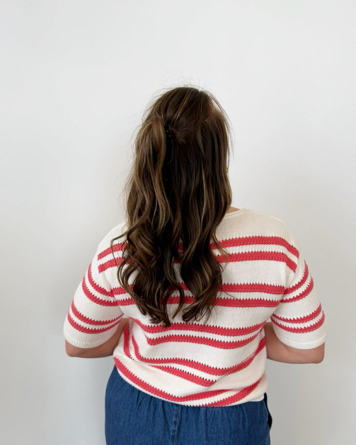 Z Supply Prado Stripe Sweater Teeshort sleeve knit