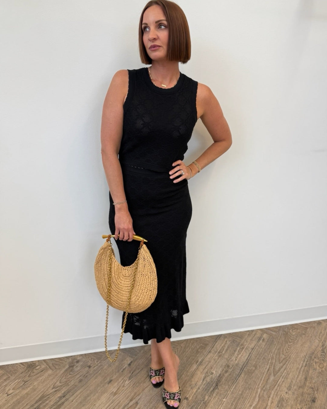 Z Supply Ramona Jacquard Sweater Skirtmidi skirt