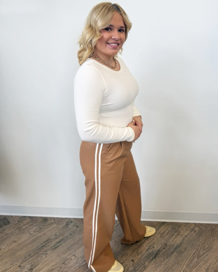 Z Supply Reane Slub Rib Long Sleeve Toplong sleeve top