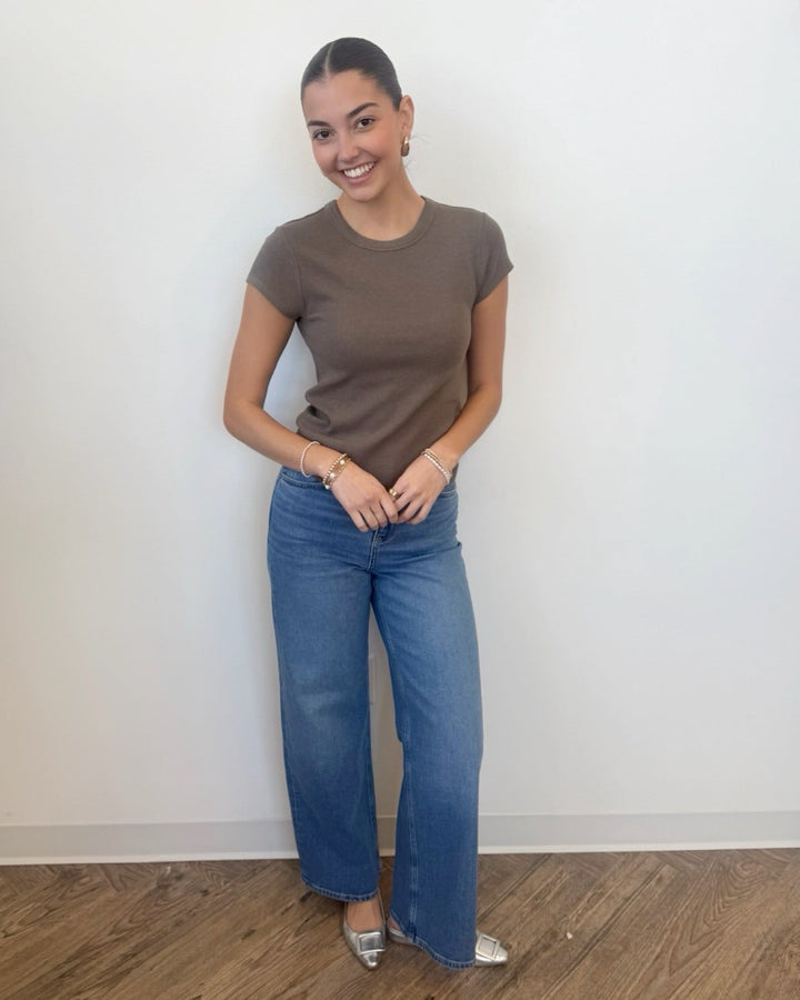 Z Supply Renae Rib Short Sleeve Topshort sleeve top