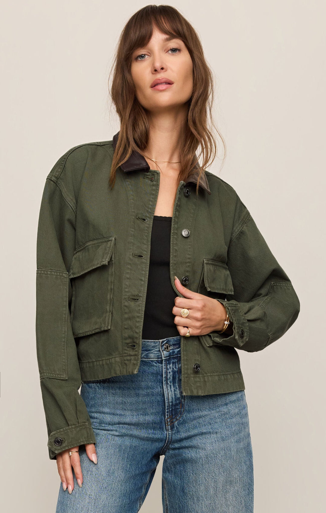 Z Supply Rey Cropped Chore Jacketjacket