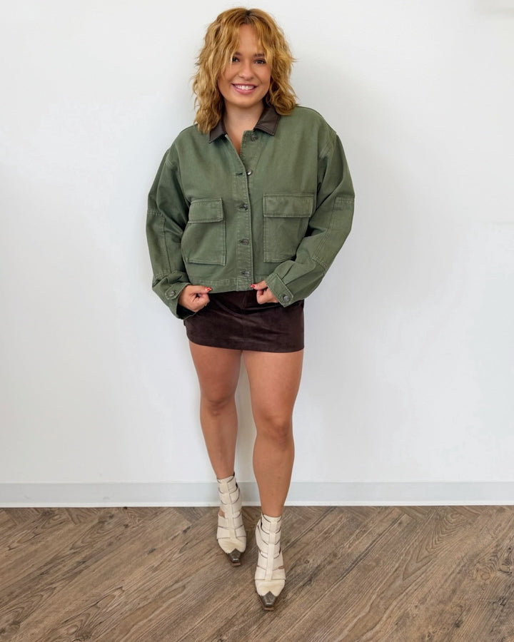 Z Supply Rey Cropped Chore Jacketjacket