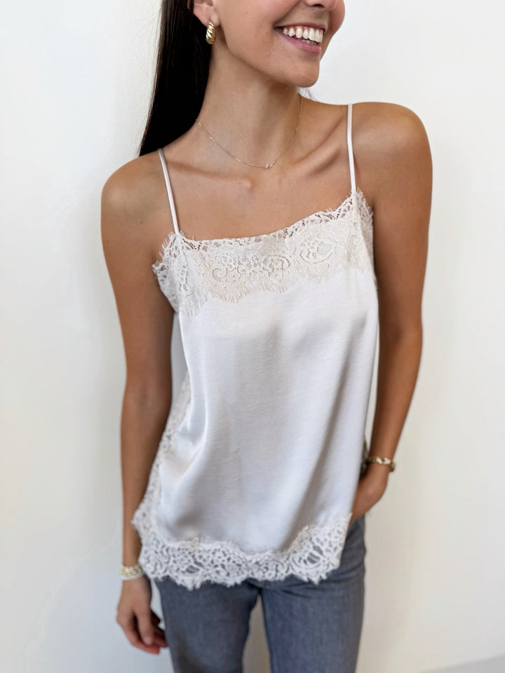 Z Supply Roselle Lace Camitank top