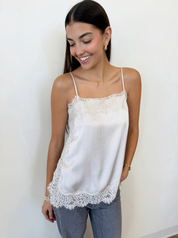 Z Supply Roselle Lace Camitank top