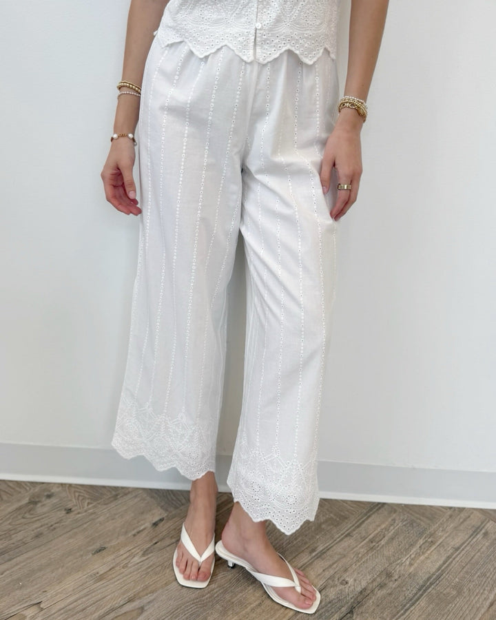 Z Supply Sea Esta Embroidered Pantpull on pant