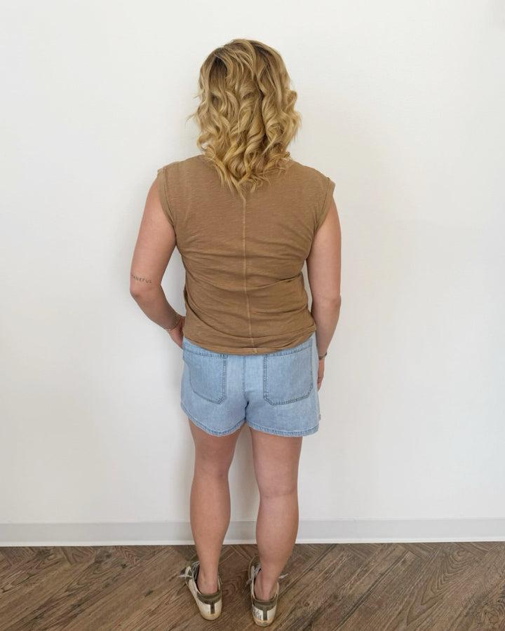 Z Supply Seaway Denim Shortpull on short
