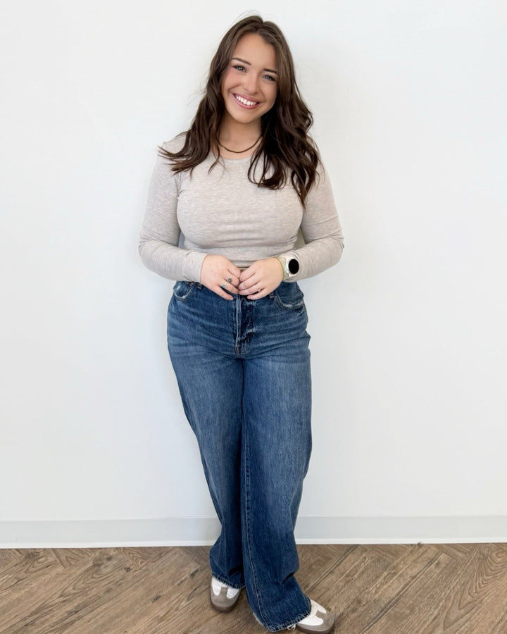 Z Supply Second Skin Crew Long Sleeve Toplong sleeve top