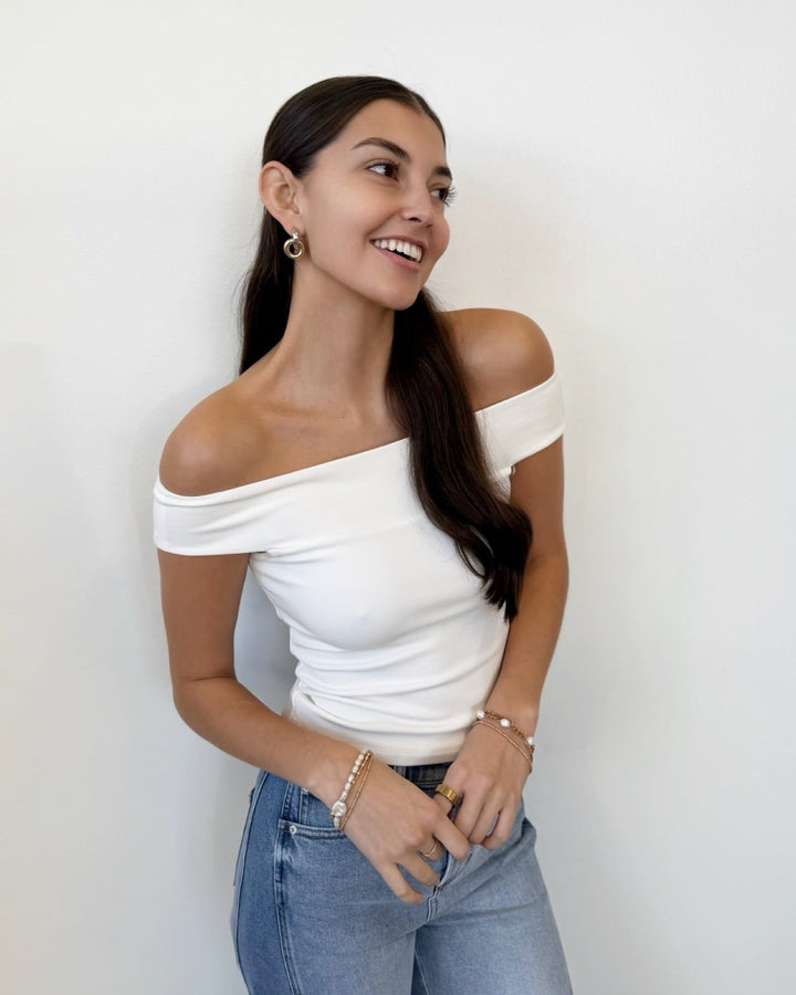 Z Supply Second Skin Off Shoulder TopTop