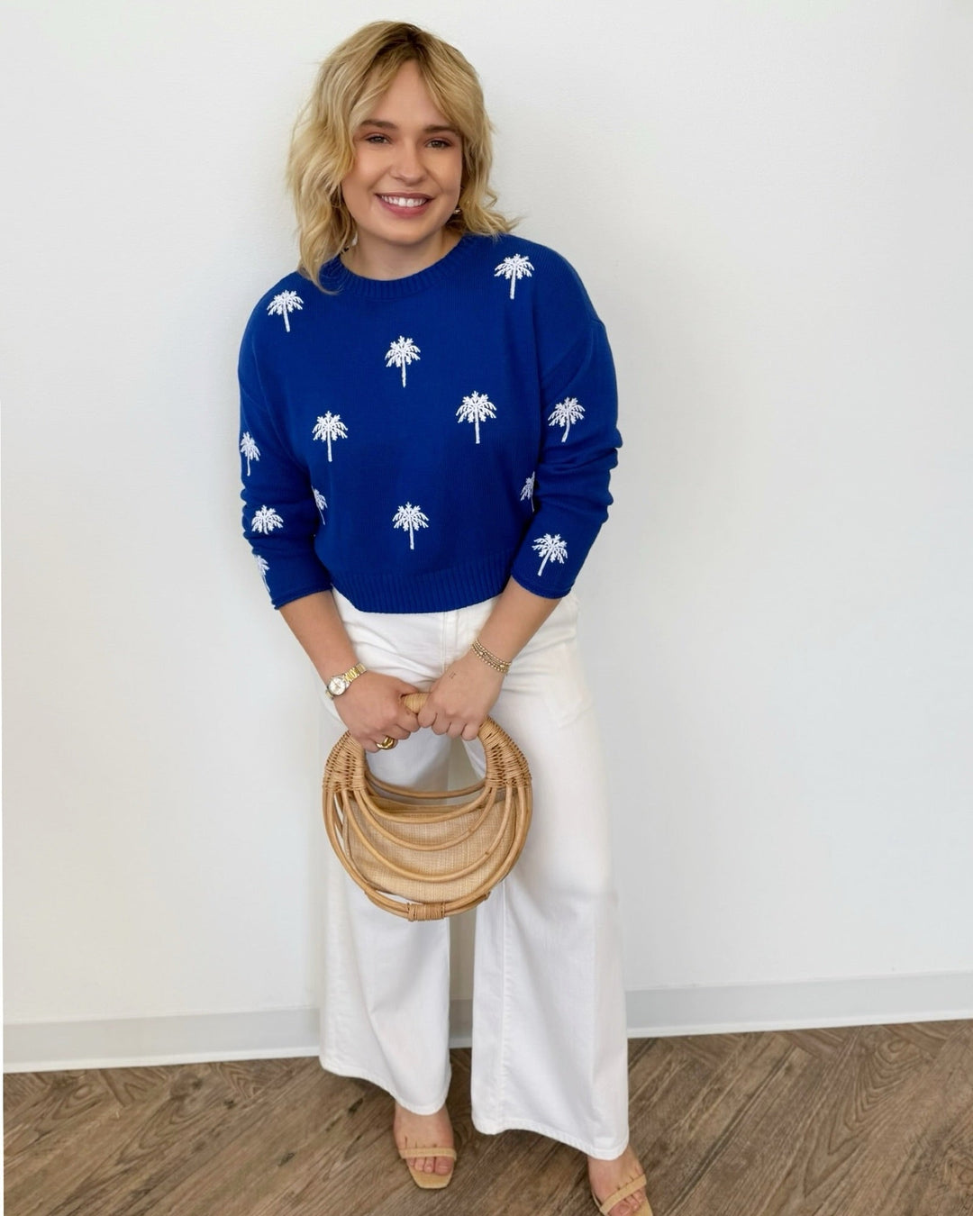 Z Supply Sienna Palm Sweaterlong sleeve knit