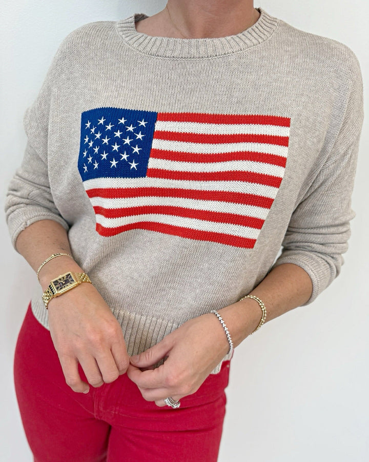 Z Supply Sienna Patriot Sweaterlong sleeve knit