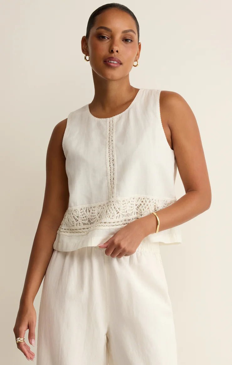Z Supply Sloane Embroidered Topsleeveless top