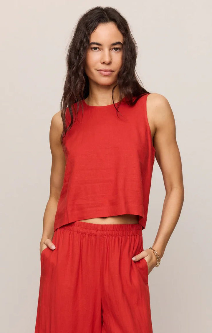 Z Supply Sloane Linen Topsleeveless top