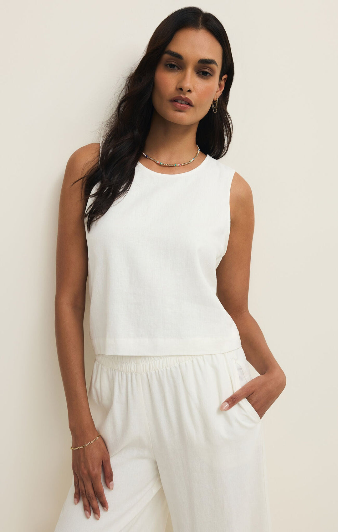 Z Supply Sloane Linen Topsleeveless top