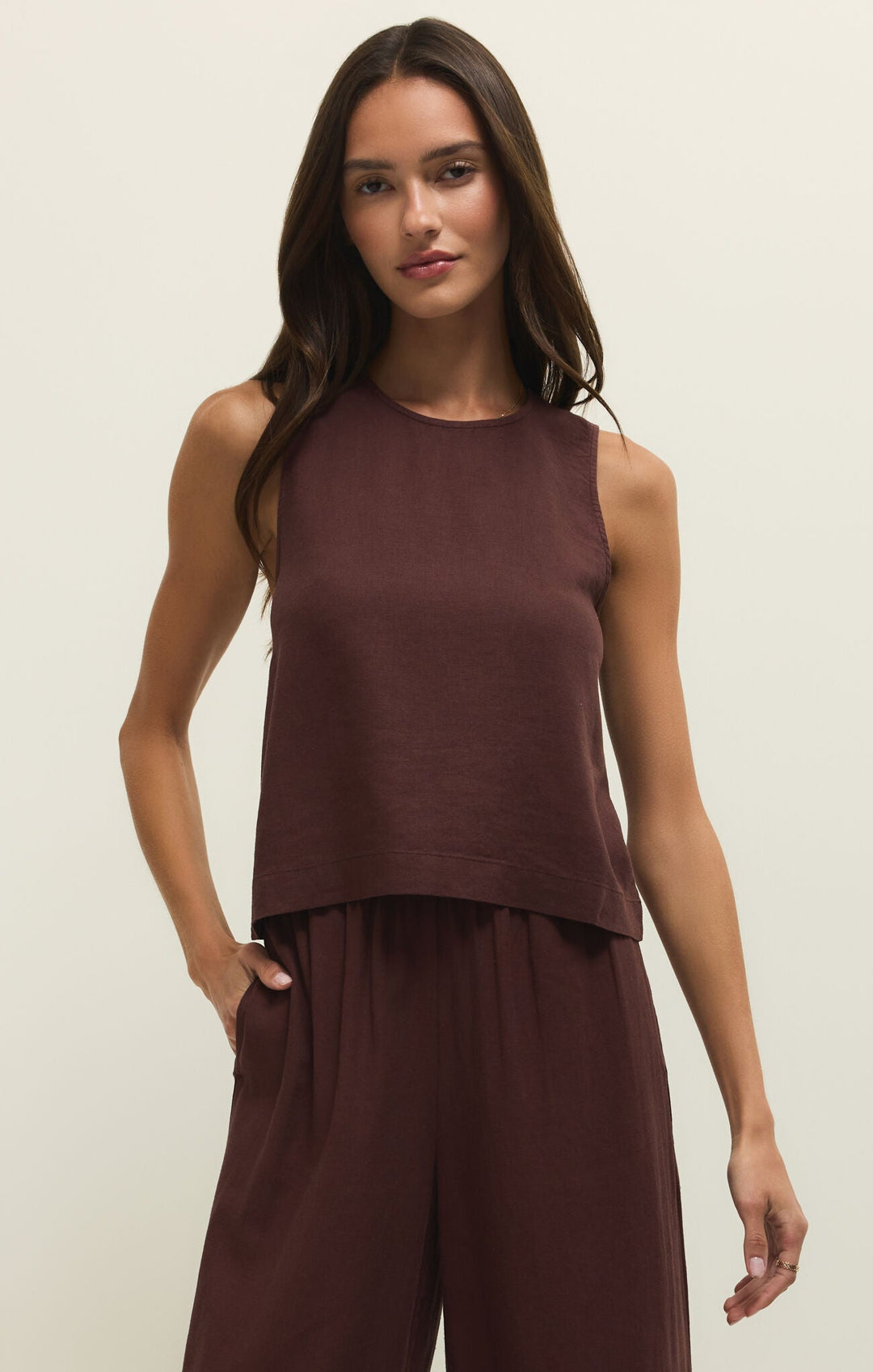 Z Supply Sloane Linen Topsleeveless top