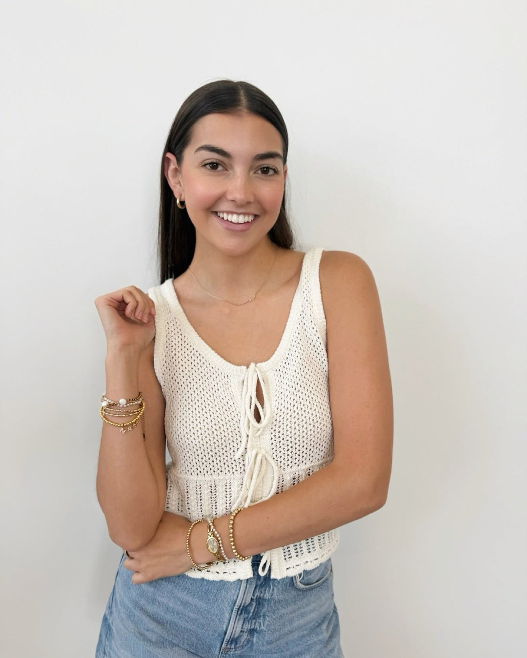 Z Supply Solano Crochet Tanksleeveless knit