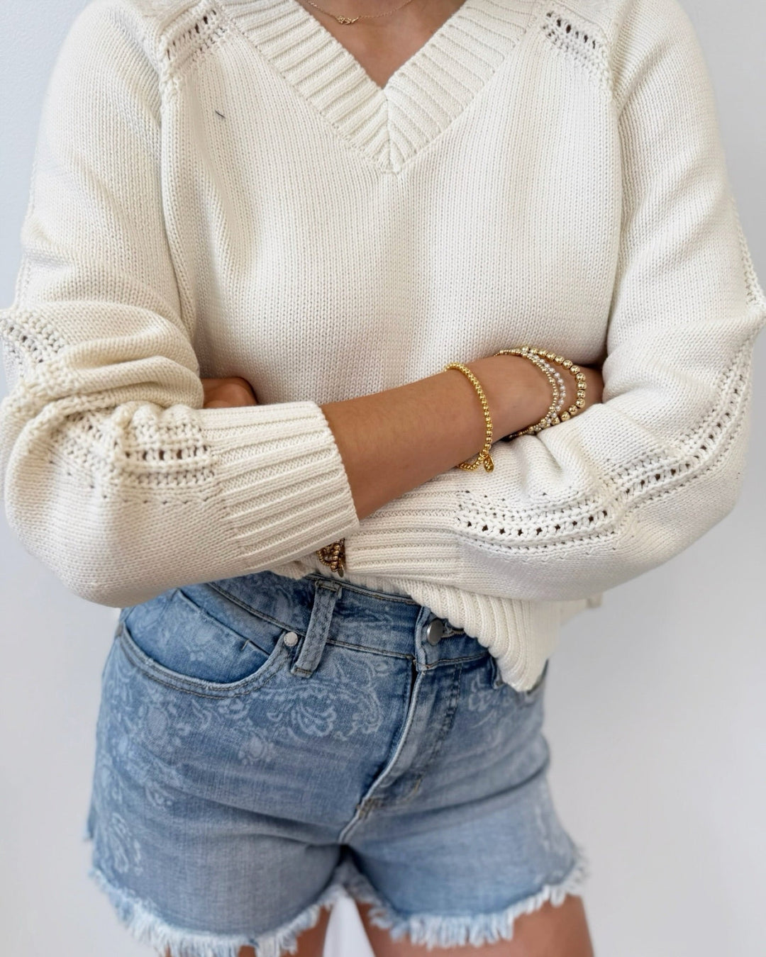 Z Supply Stratton V Neck Sweaterlong sleeve knit