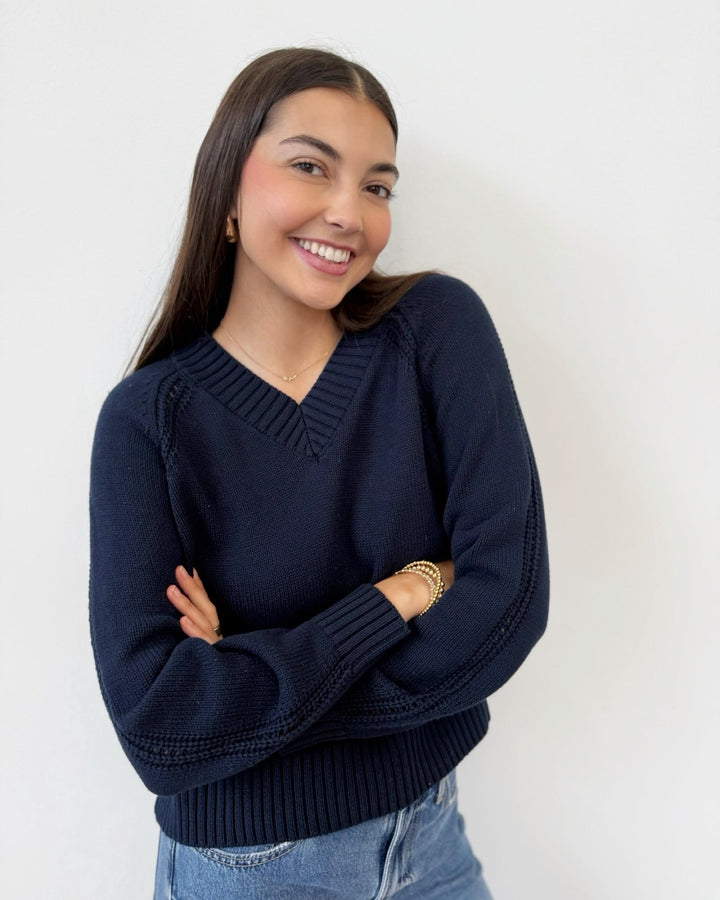 Z Supply Stratton V Neck Sweaterlong sleeve knit