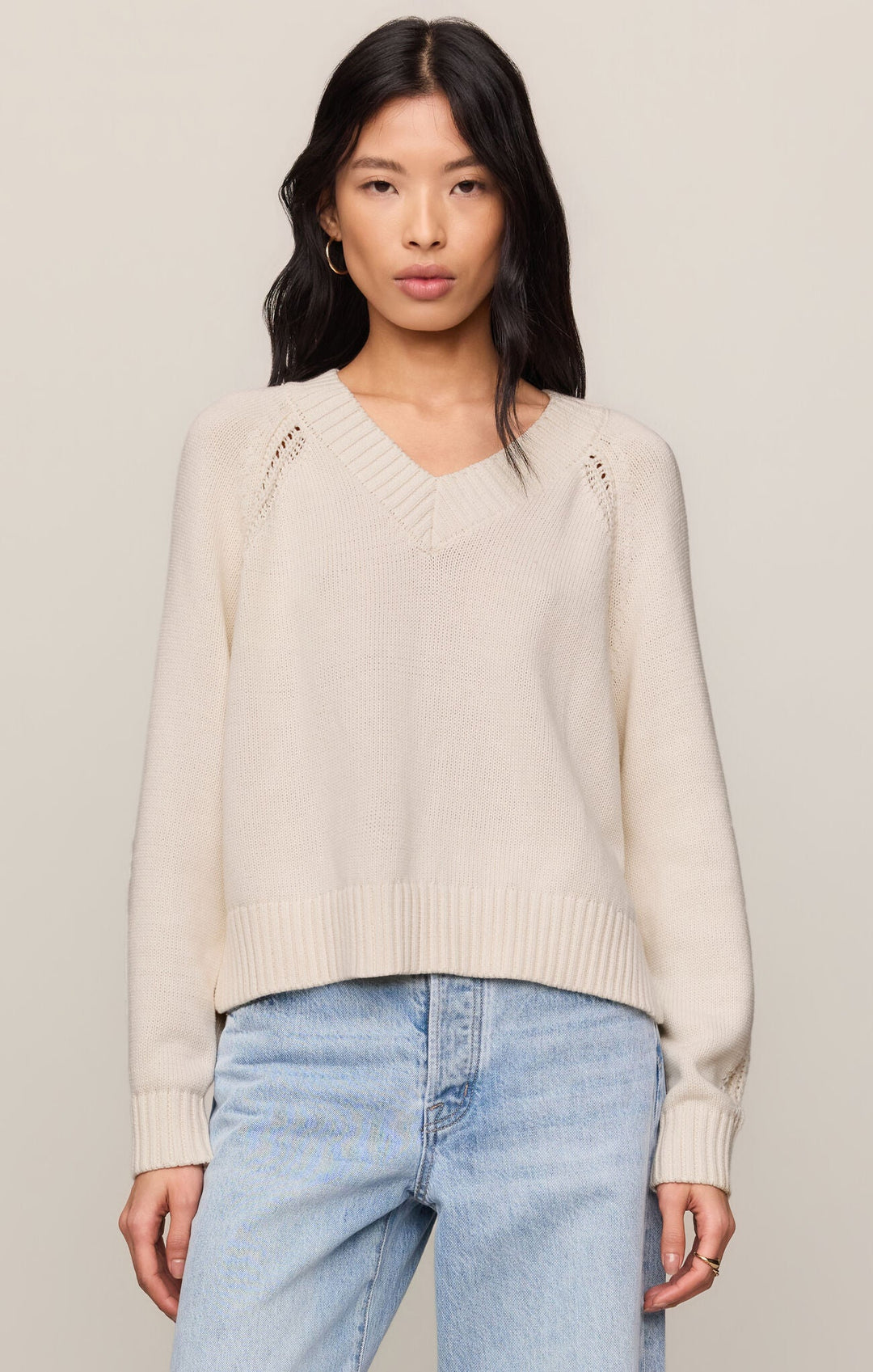 Z Supply Stratton V Neck Sweaterlong sleeve knit