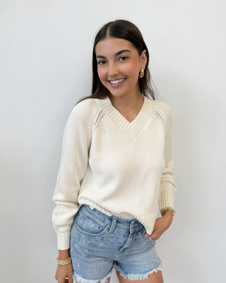 Z Supply Stratton V Neck Sweaterlong sleeve knit