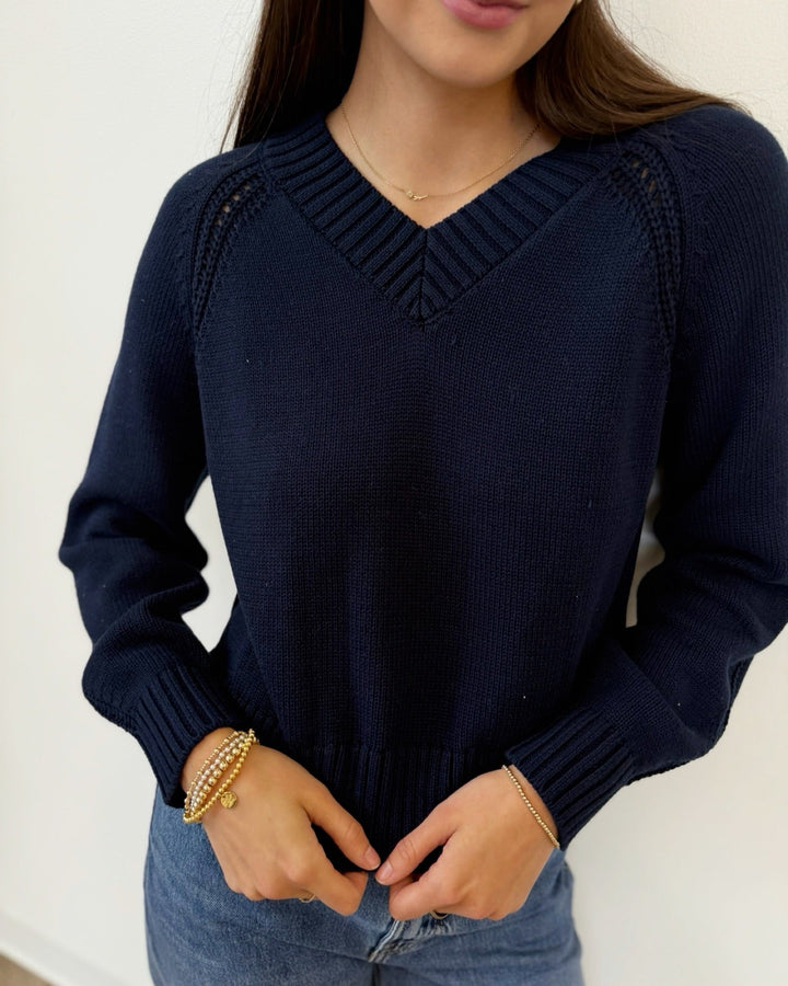Z Supply Stratton V Neck Sweaterlong sleeve knit