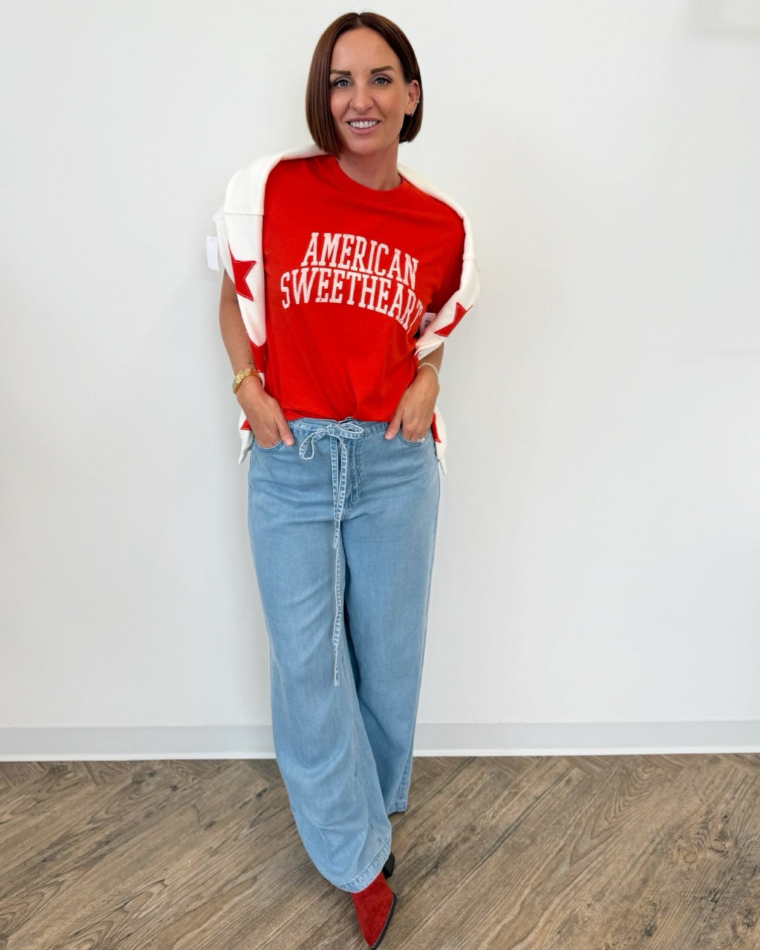 Z Supply Sweetheart Boyfriend Teegraphic tee