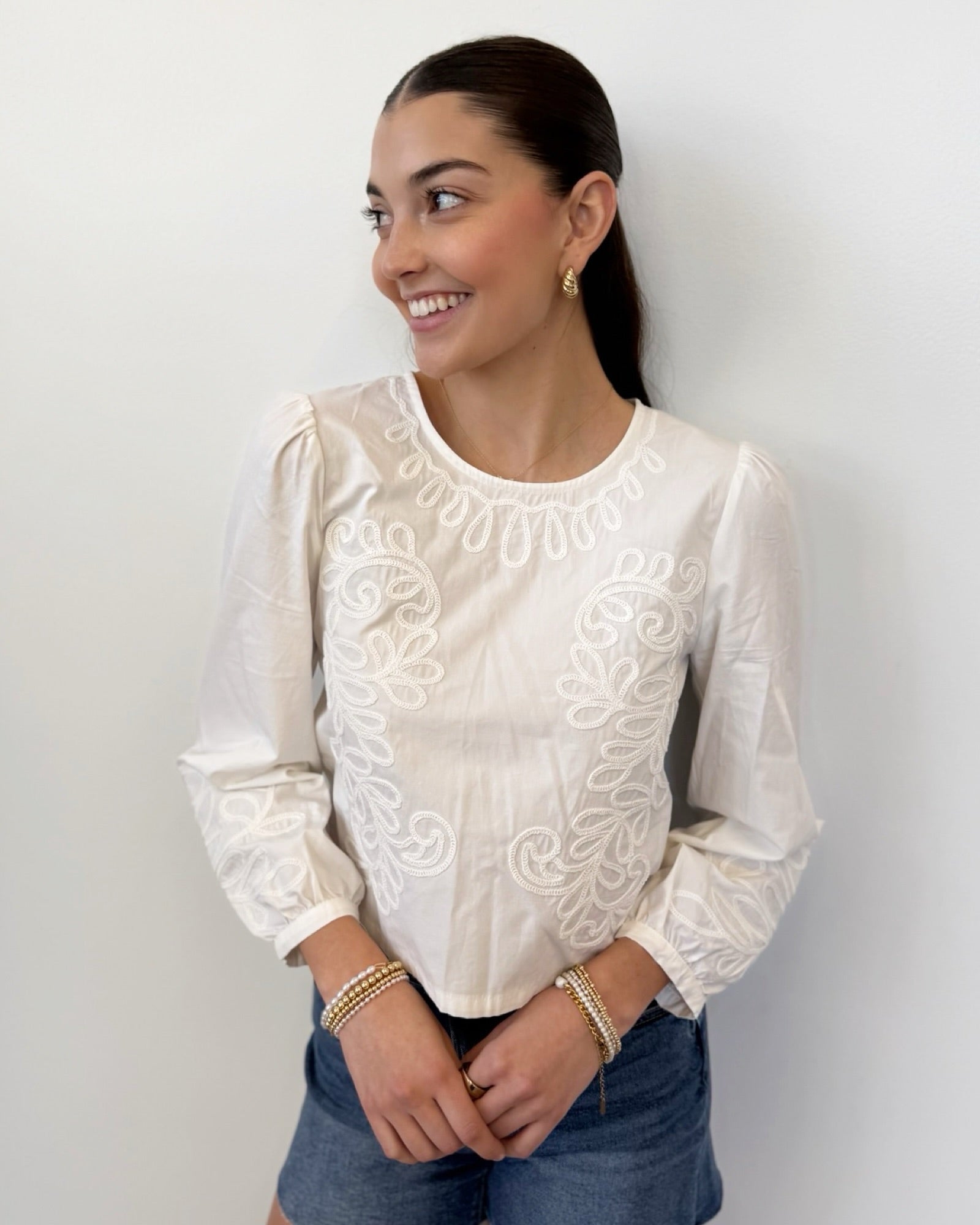 Z Supply Tatiana Embroidered Cropped Top – The TLB Boutique