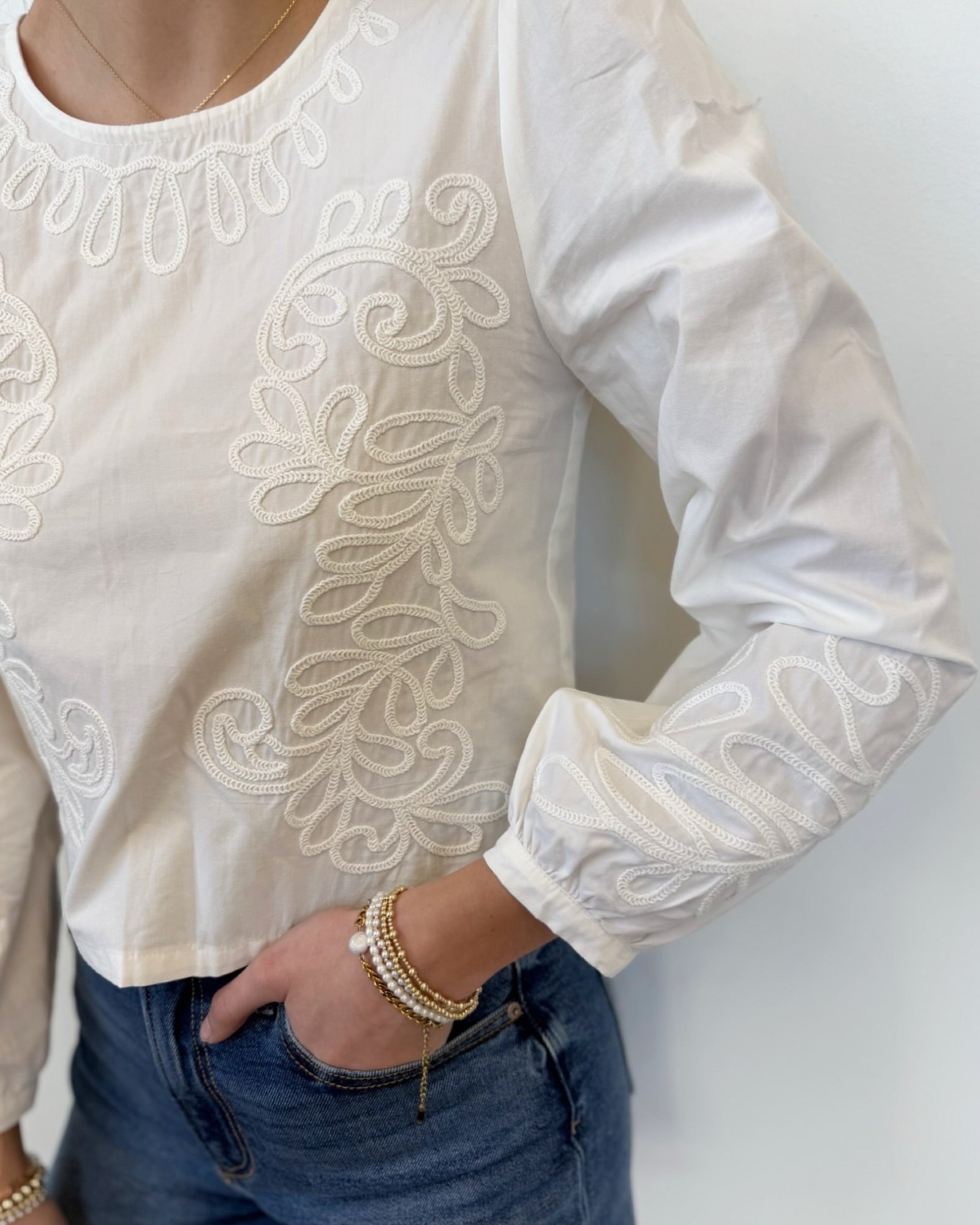 Z Supply Tatiana Embroidered Cropped Top – The TLB Boutique