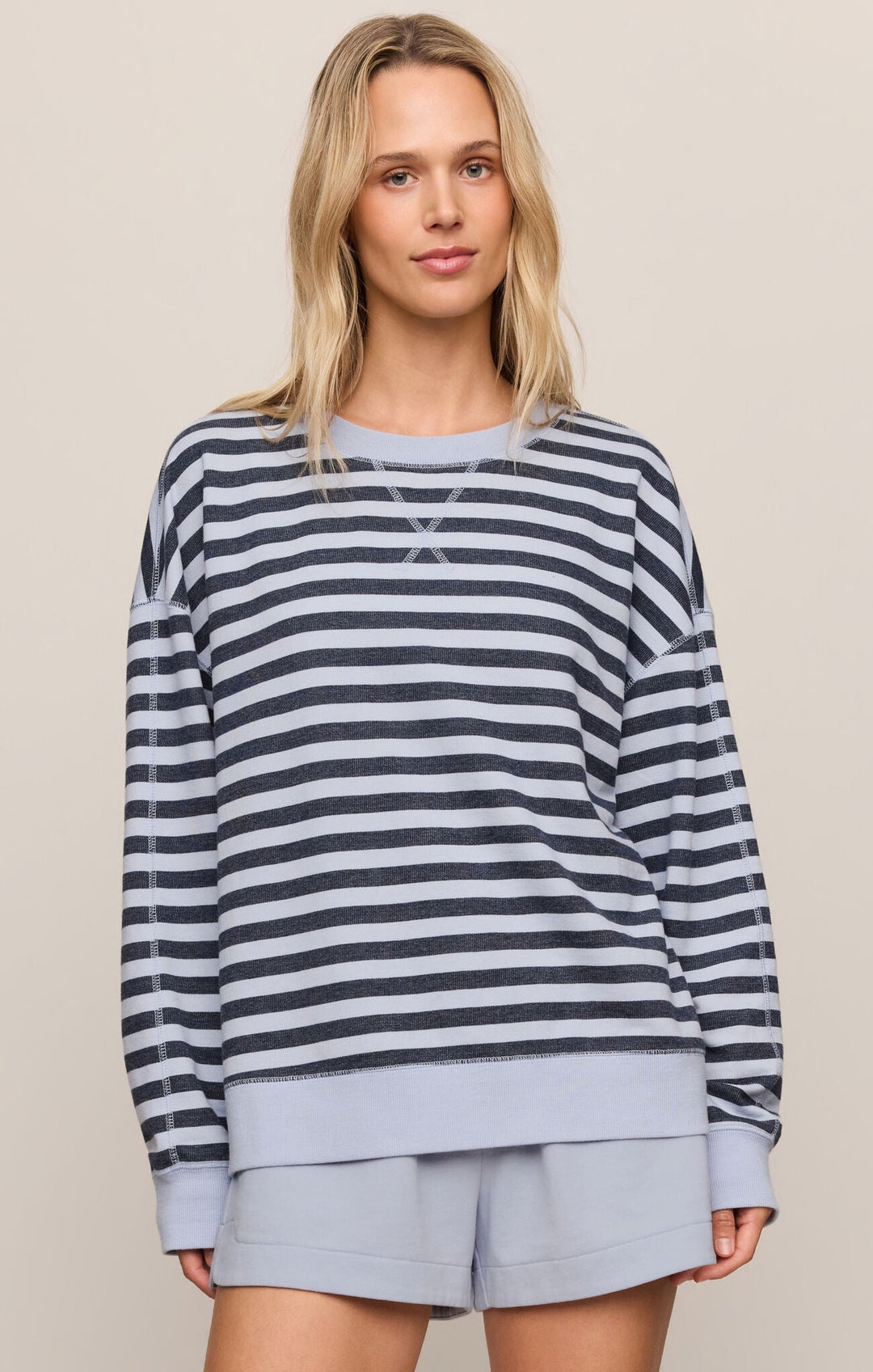 Z Supply The Everyday Striped Crewlong sleeve pullover