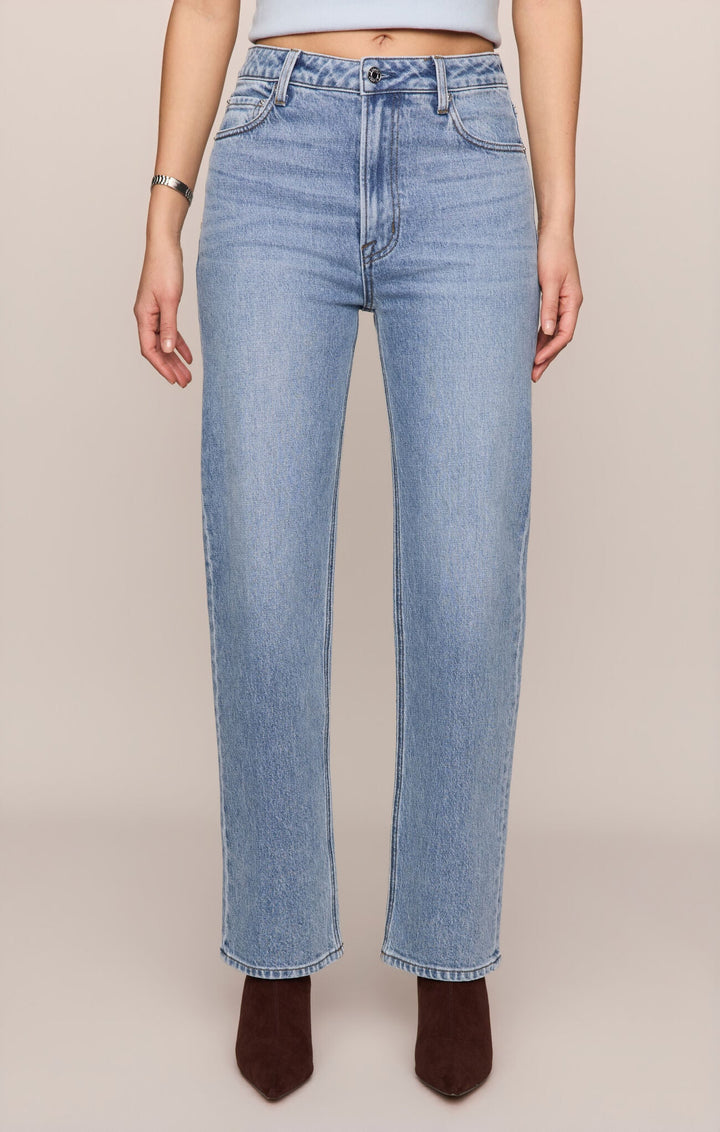 Z Supply The Muse High Rise Straightstraight leg denim