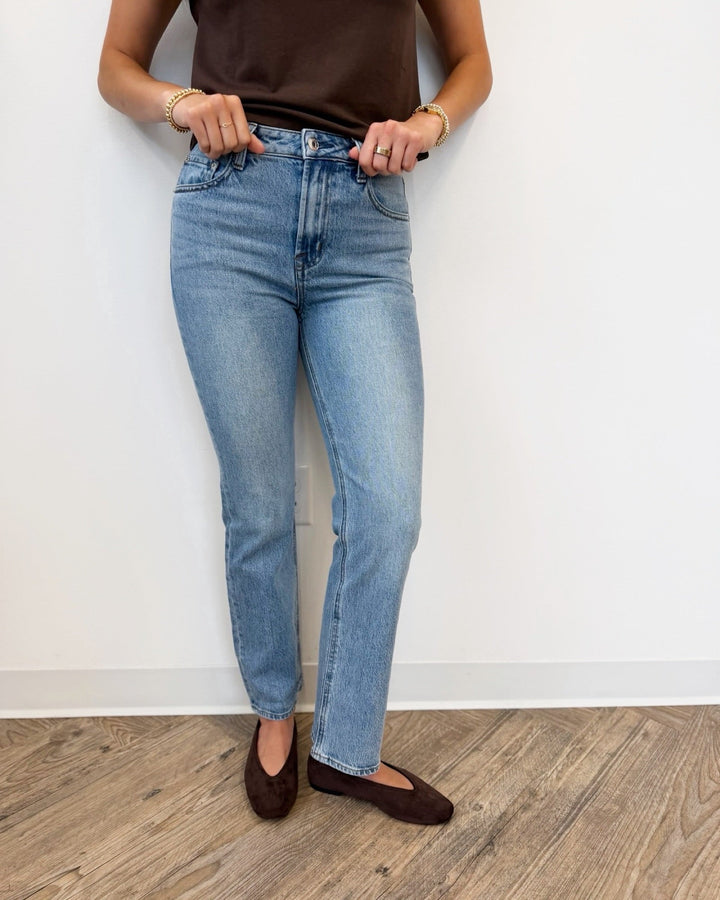 Z Supply The Muse High Rise Straightstraight leg denim