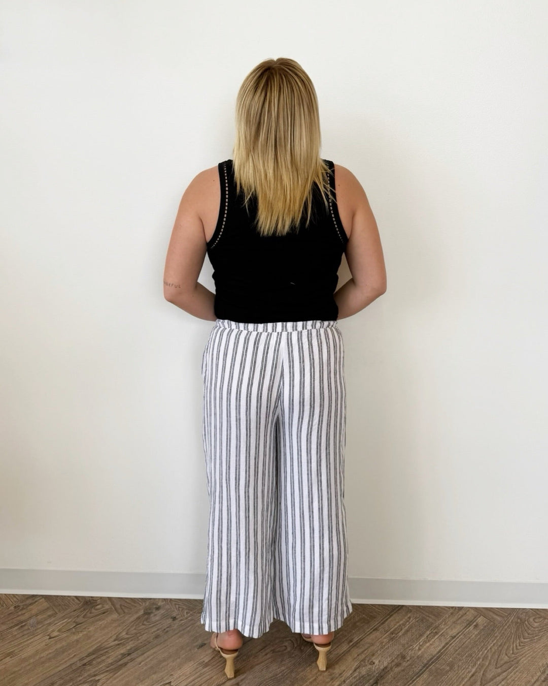 Z Supply The Perfect Striped Linen Wide Leg Pantwide leg pant
