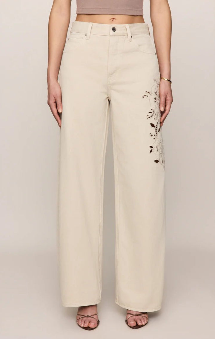 Z Supply The Show Off High Rise Bowed Denim
