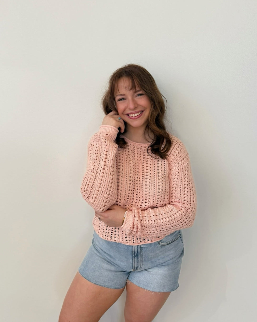 Z Supply Upland Crochet Sweaterlong sleeve knit