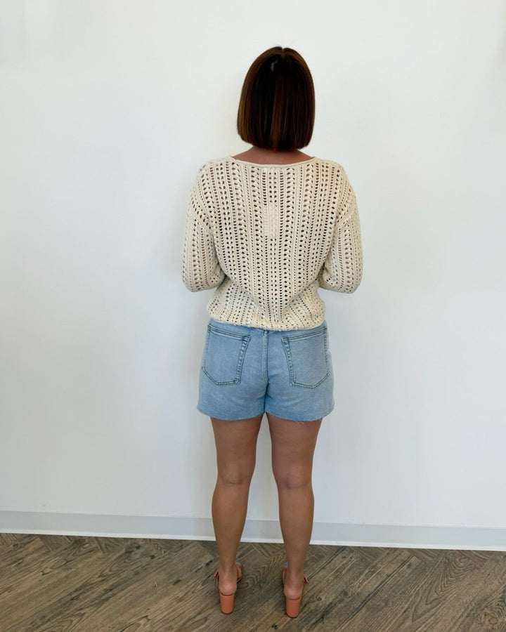 Z Supply Upland Crochet Sweaterlong sleeve knit