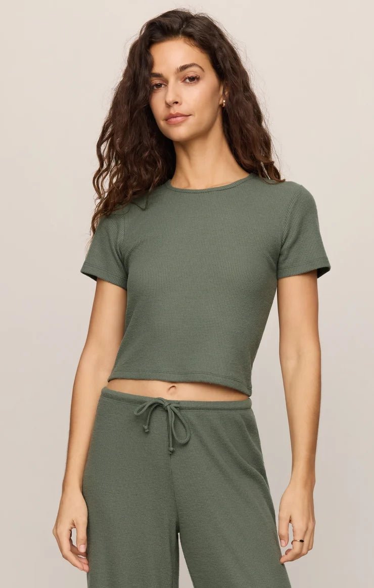 Z Supply Waffle Teeshort sleeve top