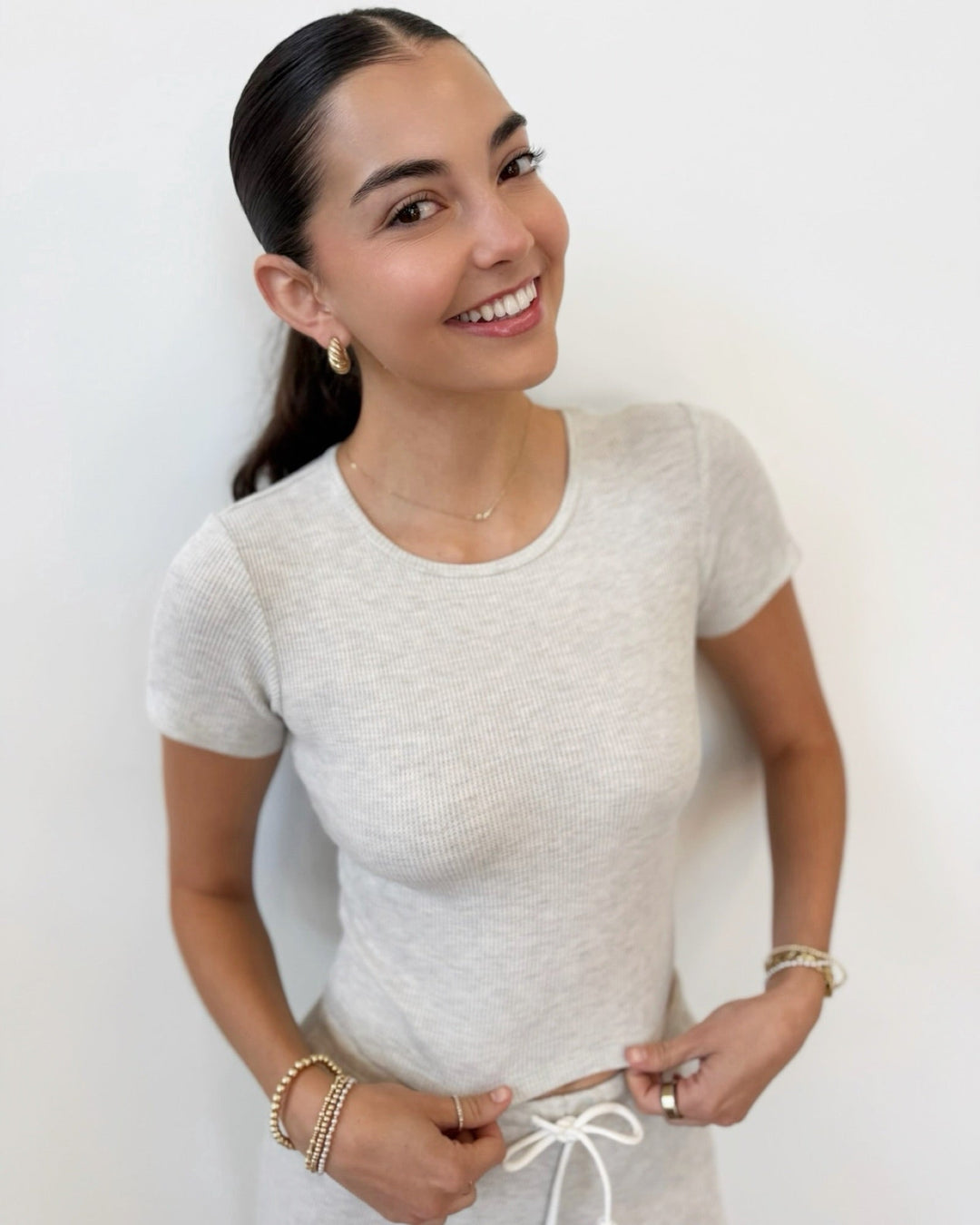 Z Supply Waffle Teeshort sleeve top