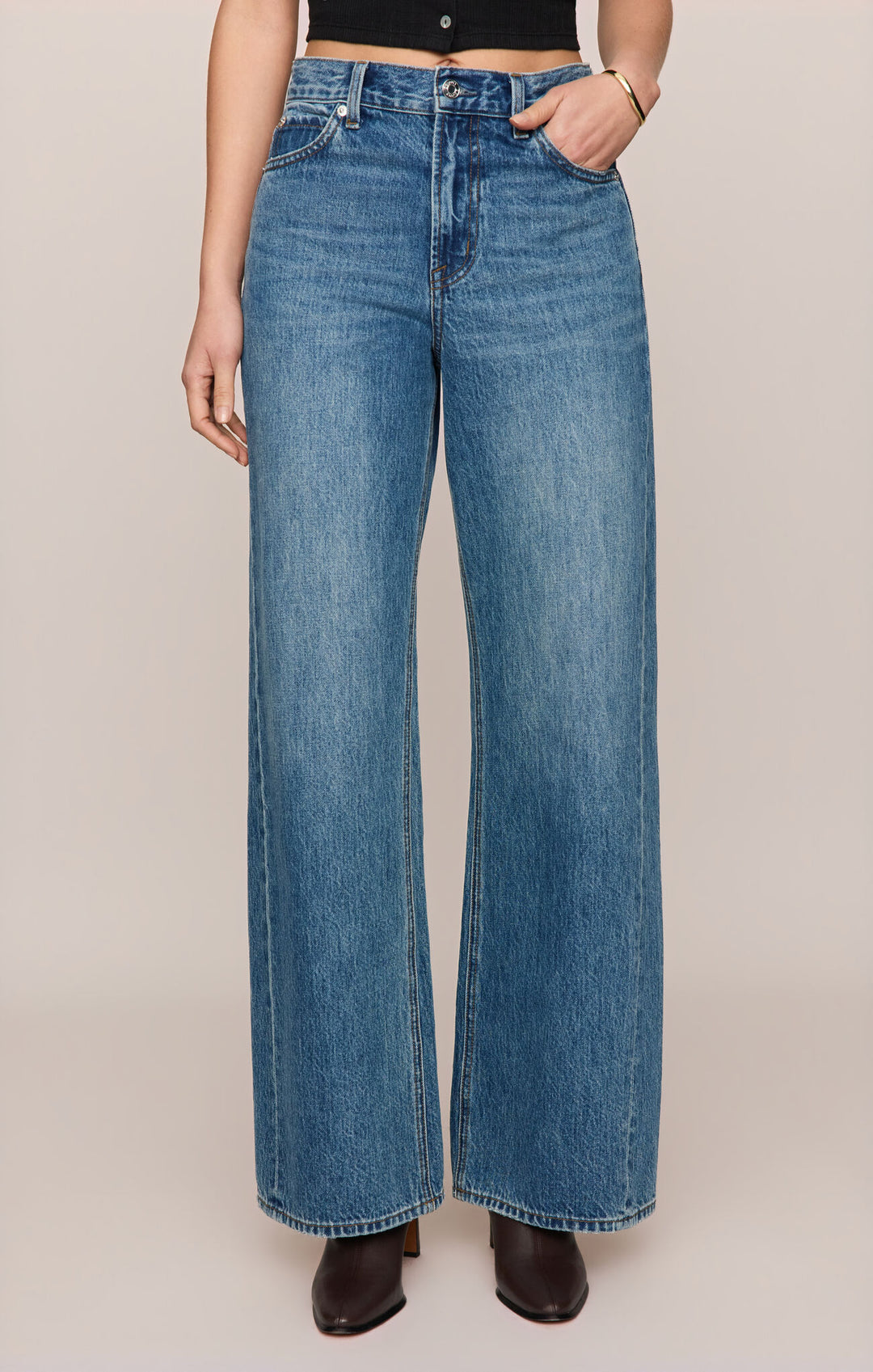 Z Supply Head Turner High Rise Wide Leg Jean