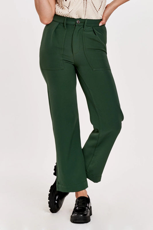 Another Love Cordova High Rise Straight Leg Cropped Pant