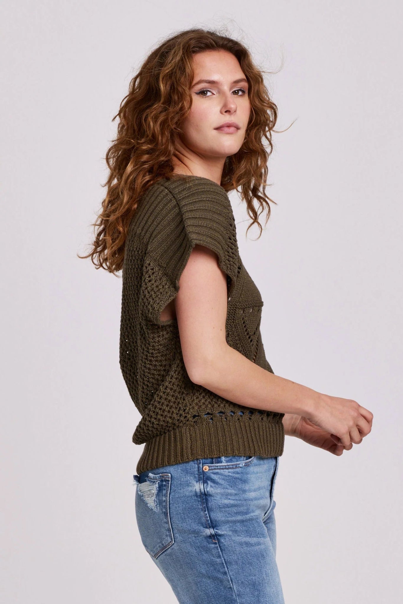 Another Love Nelly Dolman Sweater VestSweater