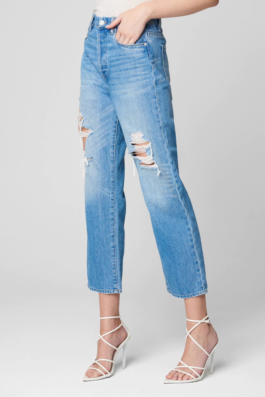 Blank NYC Baxter Ribcage Straight Leg in Loosen UpJeans