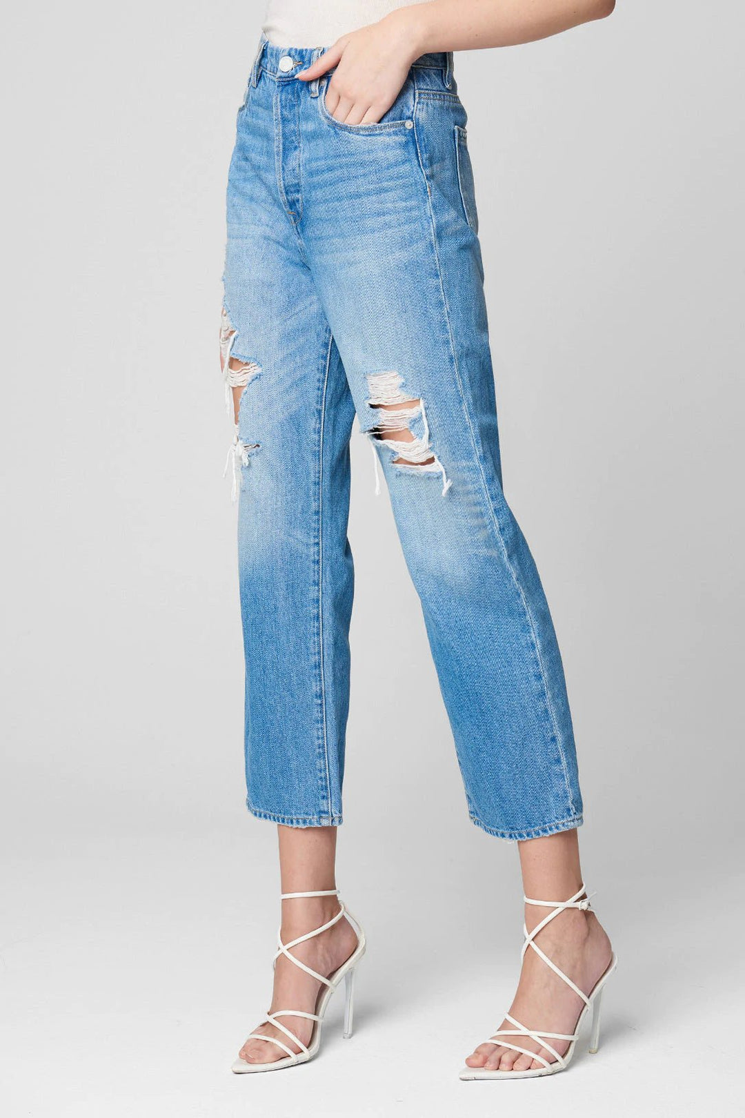 Blank NYC Baxter Ribcage Straight Leg in Loosen UpJeans