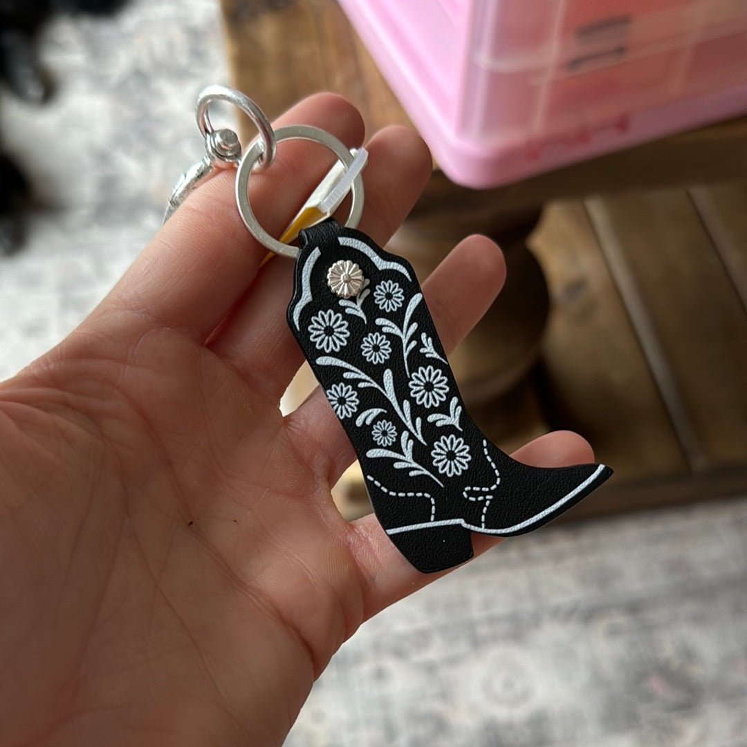 Cowboy Boot Keychain