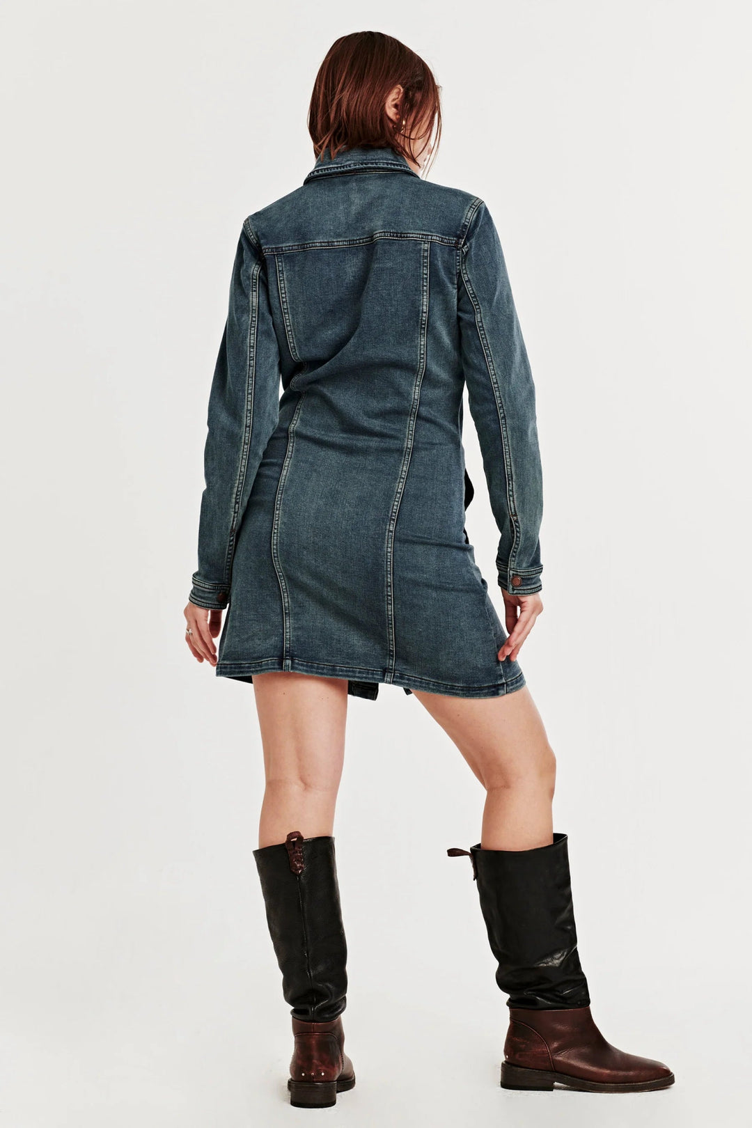 Dear John Gabrielle Button Down Denim DressDress