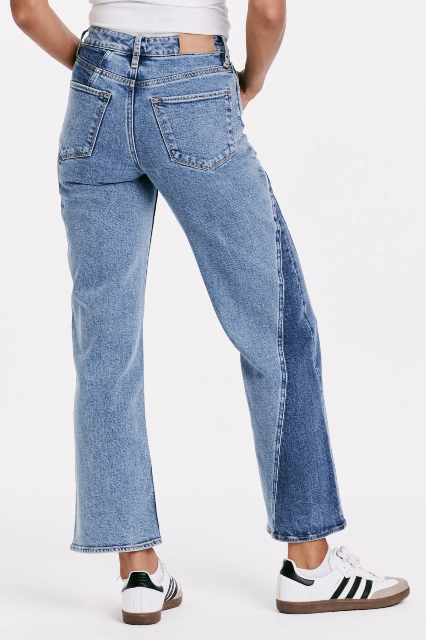 Dear John Holly Super High Rise Wide Hem Straight Leg DenimDenim Jeans