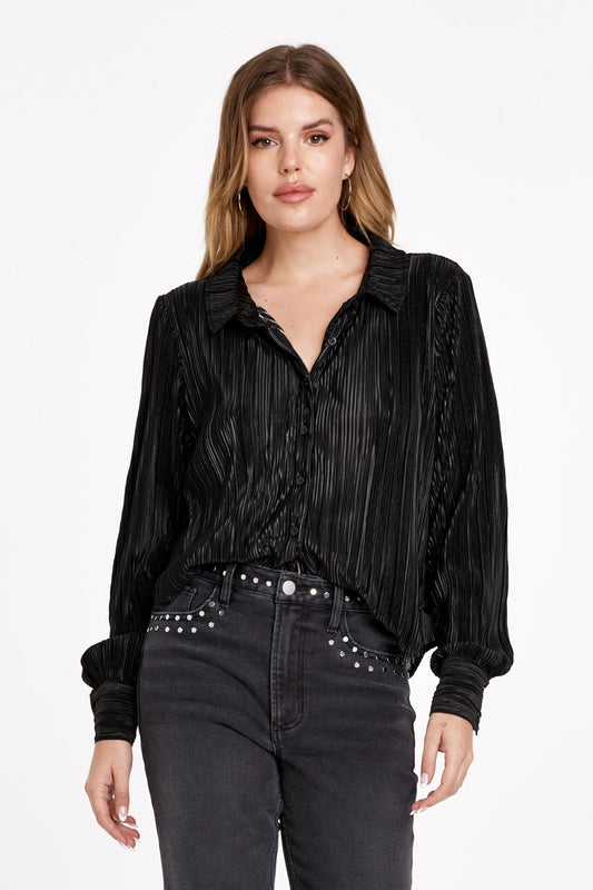 Dear John Xara Button Front ShirtLong Sleeve Top