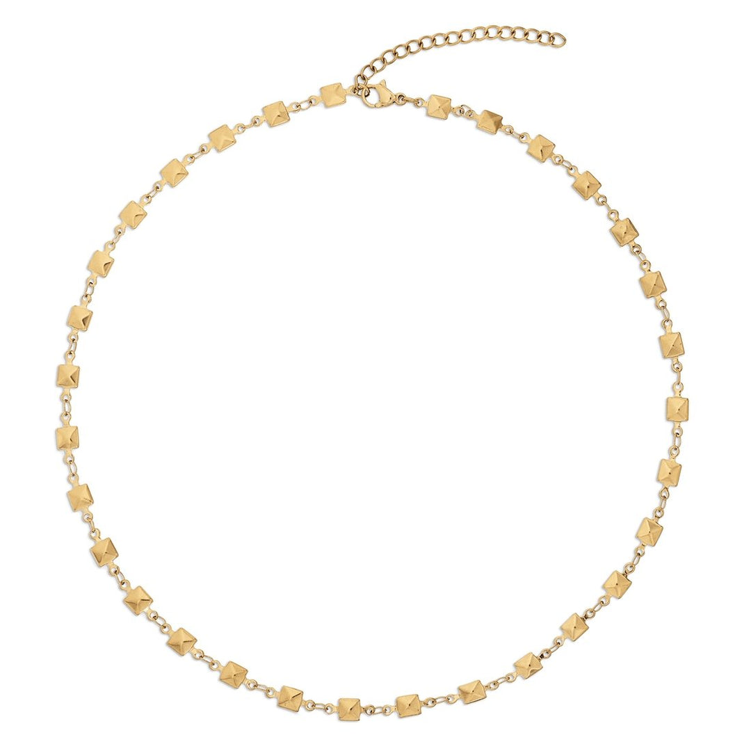 Ellie Vail Colette Pyramid Stud Chain NecklaceNecklace