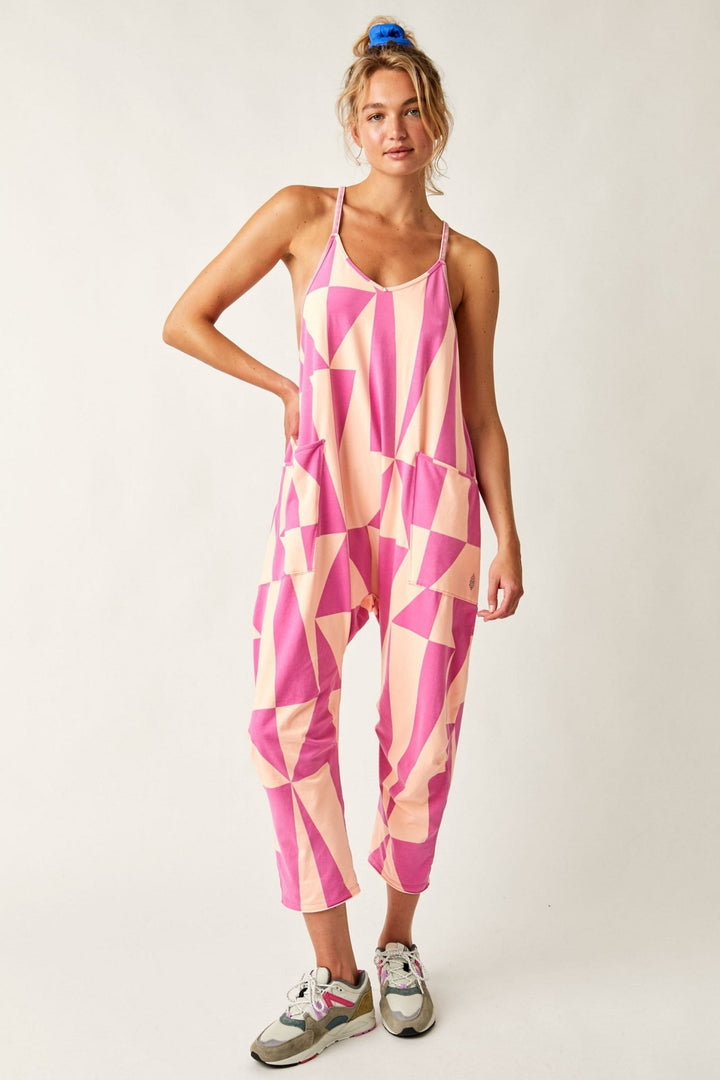 Free People Hot Shot Printed Onesiejumpsuit