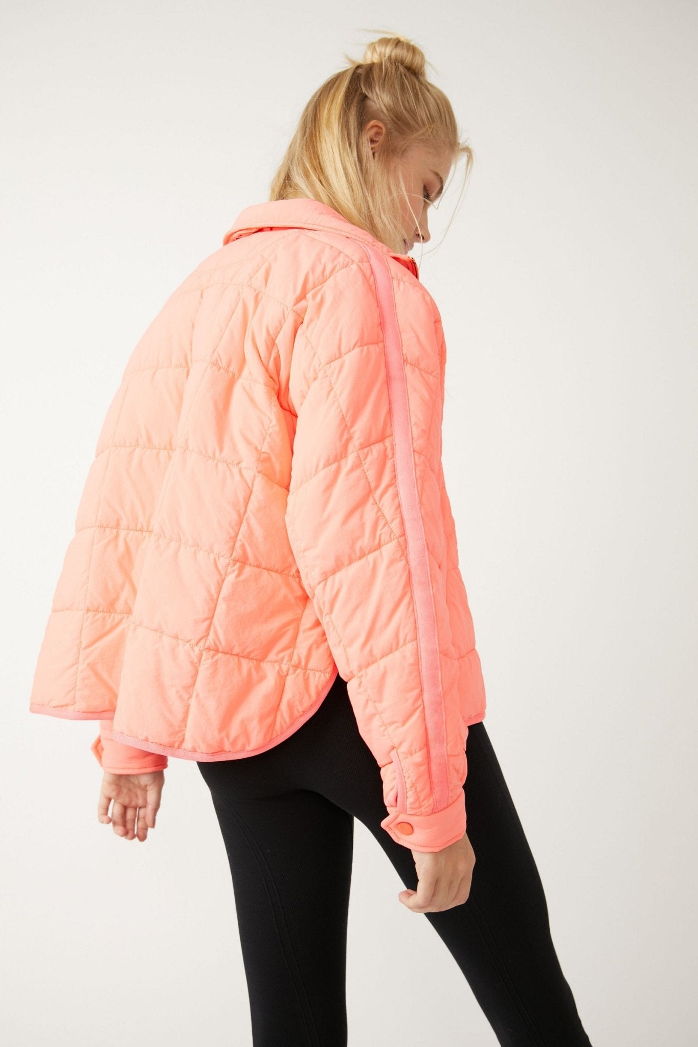 Free people pink puffer online