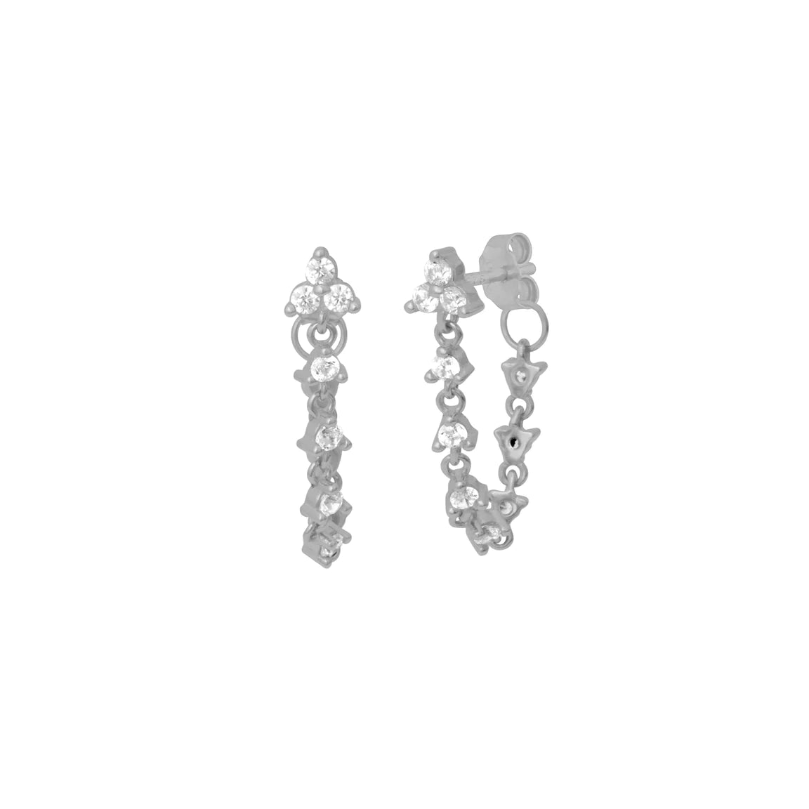 FYB Etta Crystal Chain EarringEarring